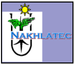 Nakhlatec logo: a palm tree produced by tissue culture yielding high quality fruits in the field