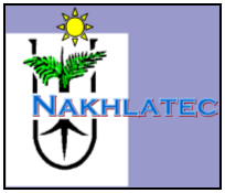 Nakhlatec logo: a palm produced by tissue culture yielding high quality fruits in the field