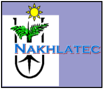 Nakhlatec logo: a palm produced by tissue culture yielding high quality fruits in the field